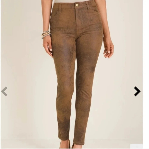 - Chico's Suede Slim Leg Pants - 12s / 2s - Picture 3 of 13